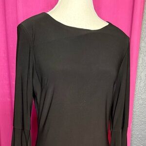 💃🏼💃🏼💃🏼Tommy Hilfiger black sheath dress with bell sleeves. Size S. EUC.